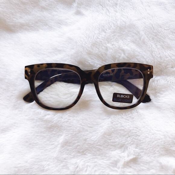 Juliette Brown Pattern Computer Blue Light Glasses - Picture 1 of 9
